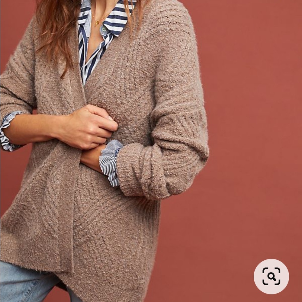 Anthropologie Moth Oversized Chunky Cable Cardigan Small